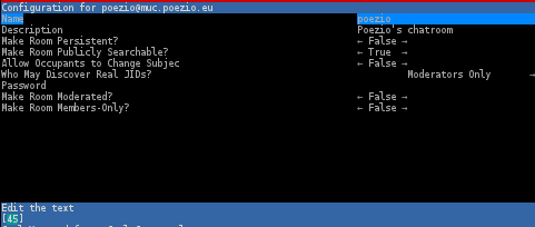 The dataform tab